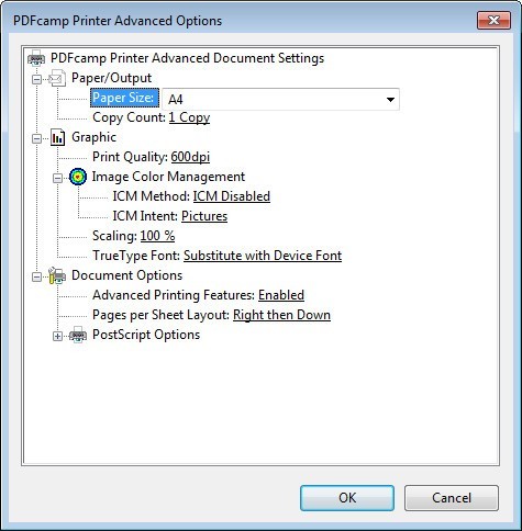VeryPDF PDFcamp Printer - Screenshot #1