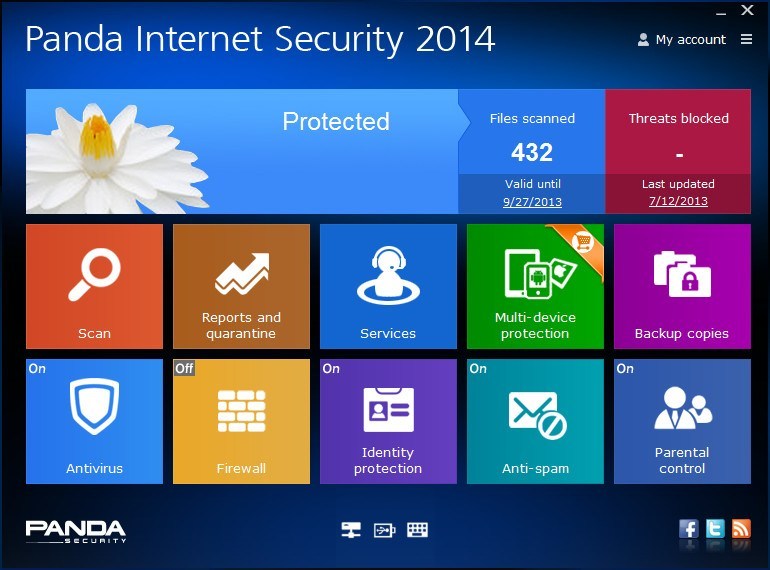 Panda Internet Security 2014 - Screenshot #1