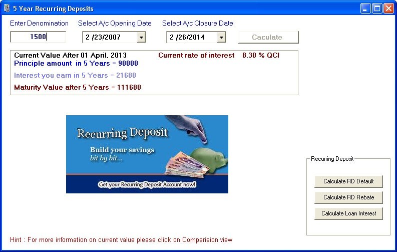 POSB Interest Calculator - Screenshot #2