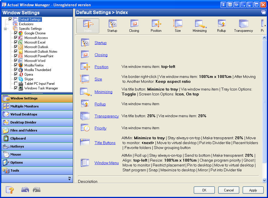 Actual Window Manager - Screenshot #10