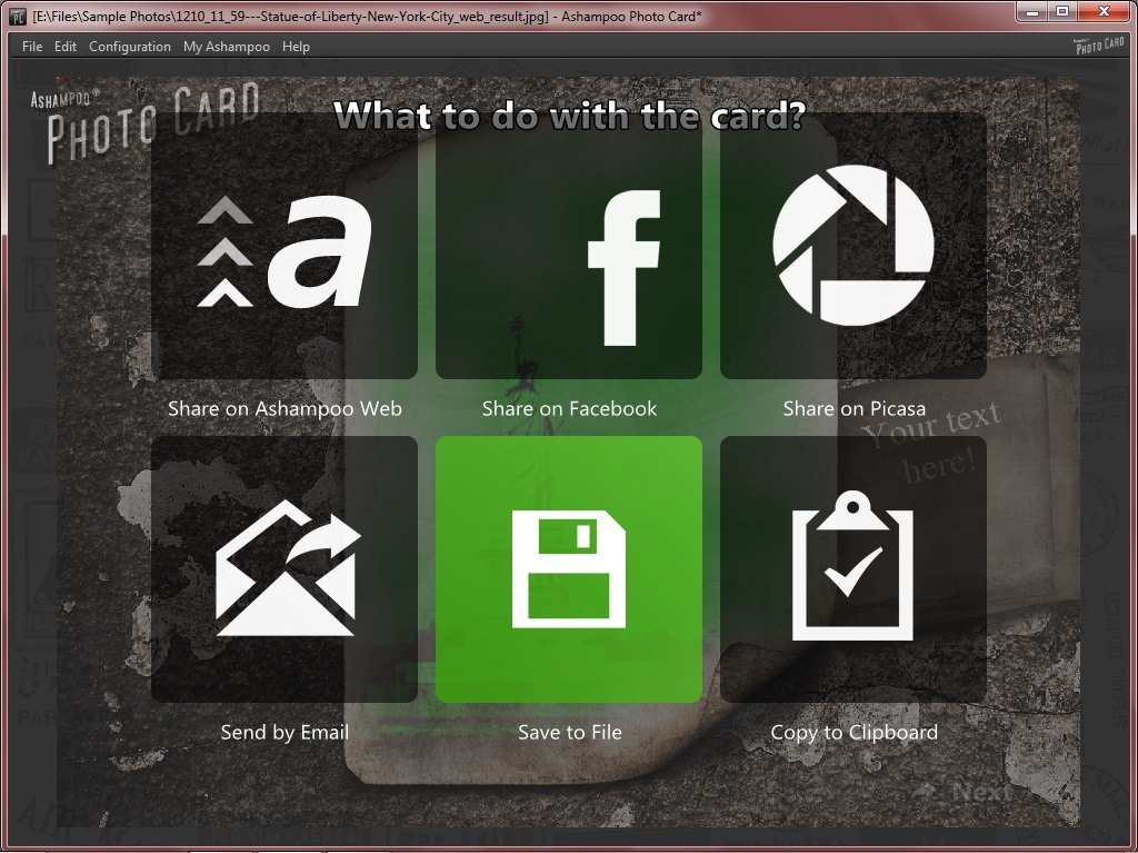 Ashampoo Photo Card - Screenshot #8