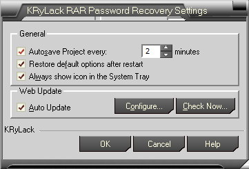 KRyLack RAR Password Recovery - Screenshot #3