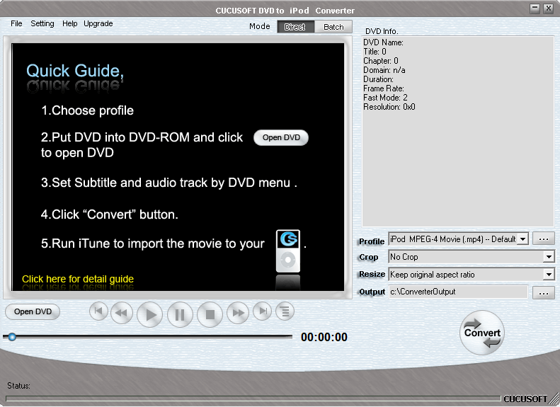 Cucusoft DVD to iPod + iPod Video Converter Suite - Screenshot #6