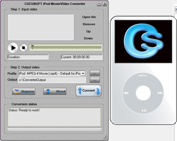 Cucusoft DVD to iPod + iPod Video Converter Suite - Screenshot #5