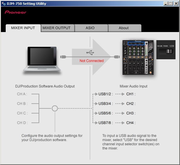 Pioneer DJM-750 Driver - Screenshot #1