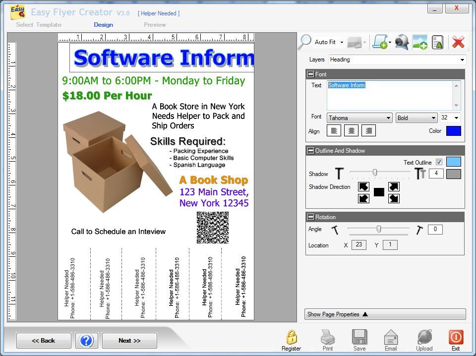 Easy Flyer Creator - Screenshot #1
