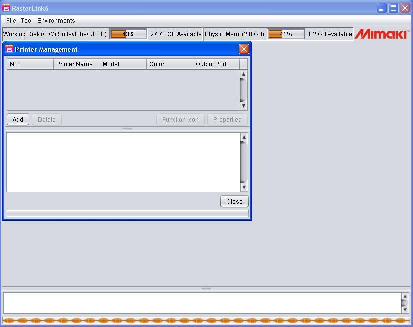 Mimaki RasterLink6 - Screenshot #1