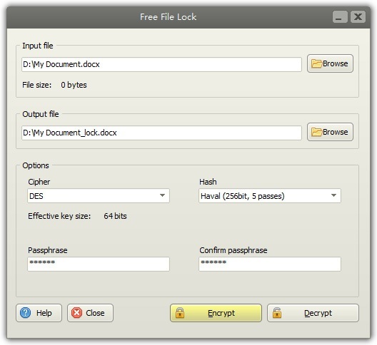 Free File Lock - Screenshot #1