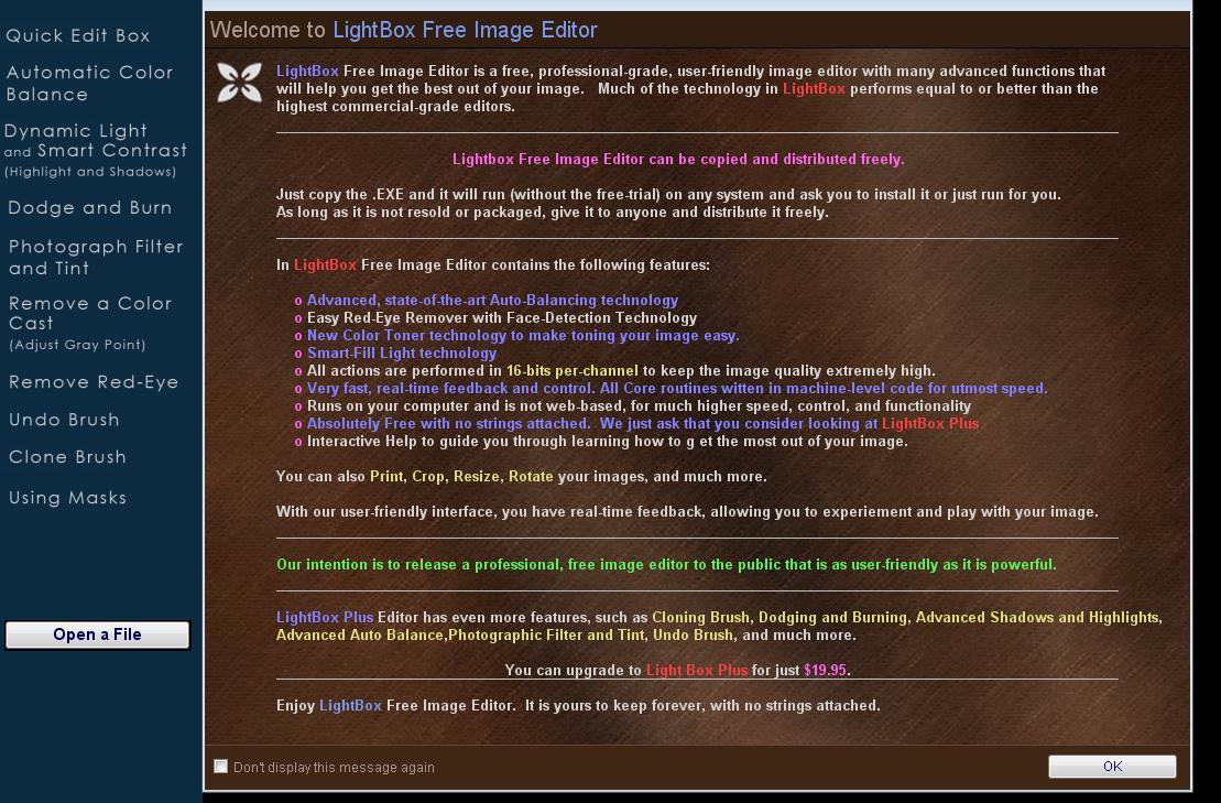 LightBox Free Image Editor - Screenshot #7