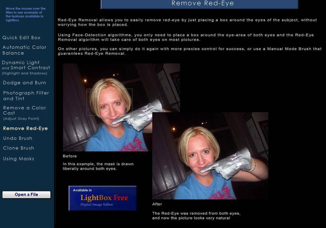 LightBox Free Image Editor - Screenshot #6