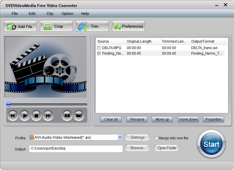 DVDVideoMedia Free Video Converter - Screenshot #8