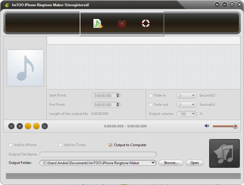 ImTOO iPhone Ringtone Maker - Screenshot #1