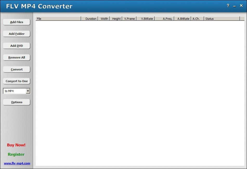 FLV MP4 Converter - Screenshot #1