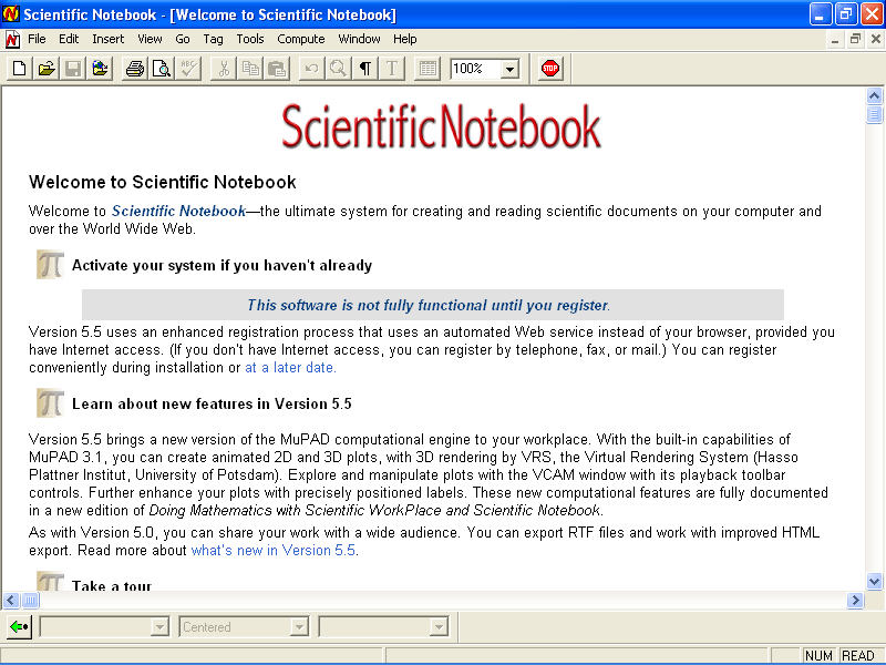 Scientific Notebook - Screenshot #4