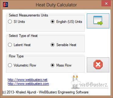 Heat Duty Calculator - Screenshot #1