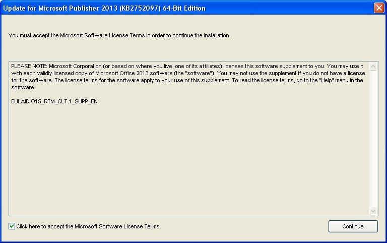 Update for Microsoft Publisher 2013 (KB2752097) - Screenshot #2