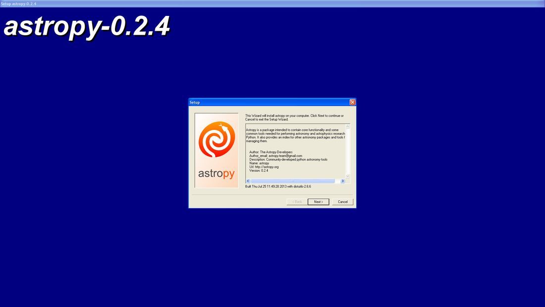 Python - astropy latest version - Get best Windows software