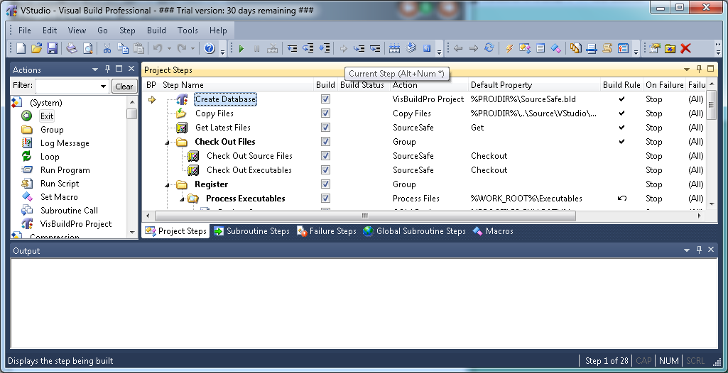 Visual Build Professional latest version Get best Windows software