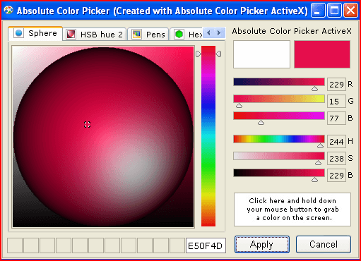 Absolute Color Picker download for free - SoftDeluxe