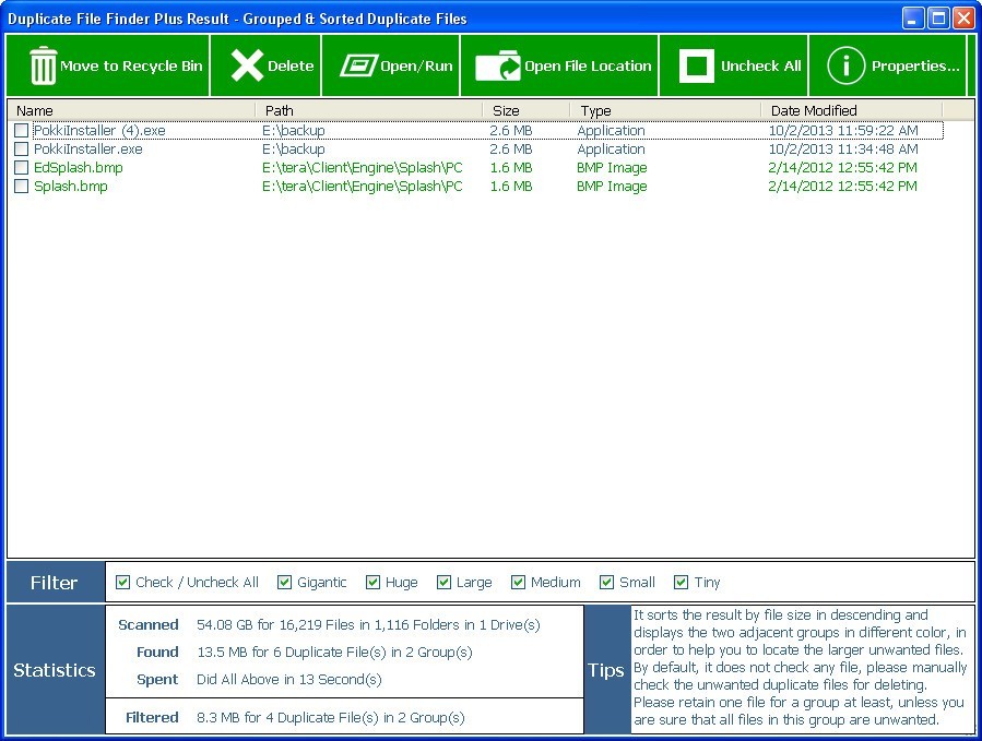 Duplicate File Finder Plus - Screenshot #22