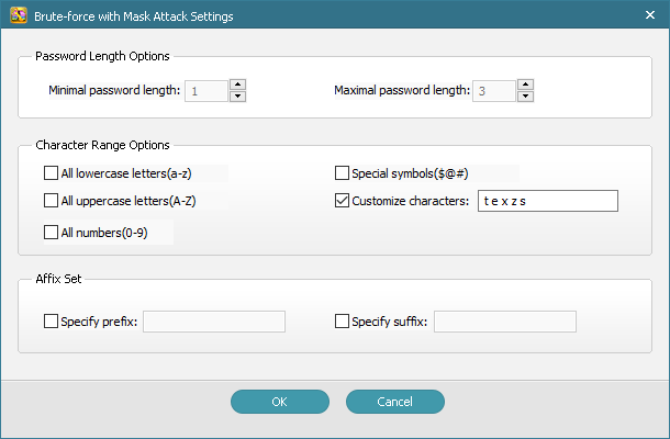 RAR Password Recovery Professional - Screenshot #3