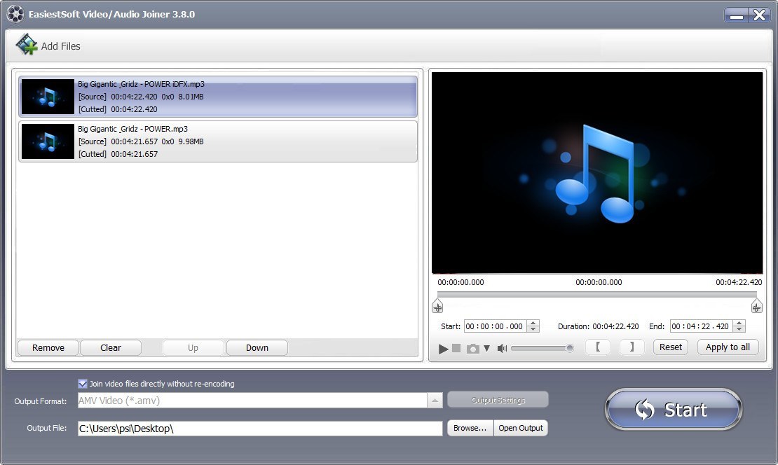 EasiestSoft Movie Editor - Screenshot #10