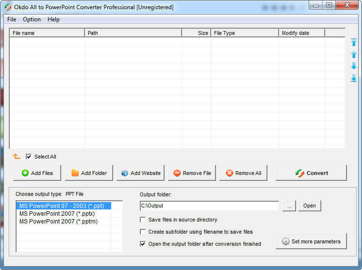 Okdo All to PowerPoint Converter Professional - Screenshot #5