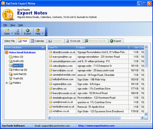 NSF file Transfer Tool - Screenshot #1