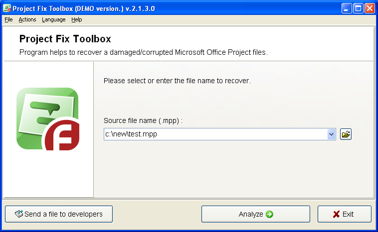 Project Fix Toolbox - Screenshot #1