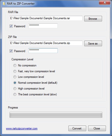 download rar to zip converter