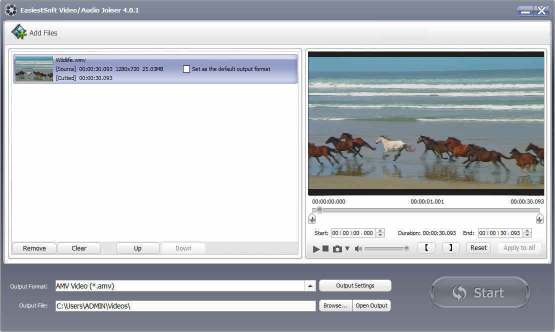 EasiestSoft Movie Editor - Screenshot #5