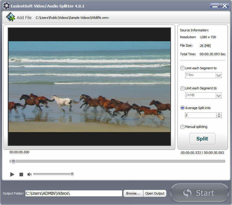 EasiestSoft Movie Editor - Screenshot #4