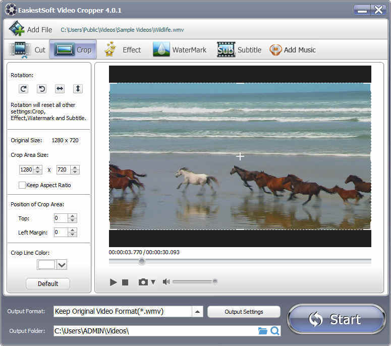 EasiestSoft Movie Editor - Screenshot #3
