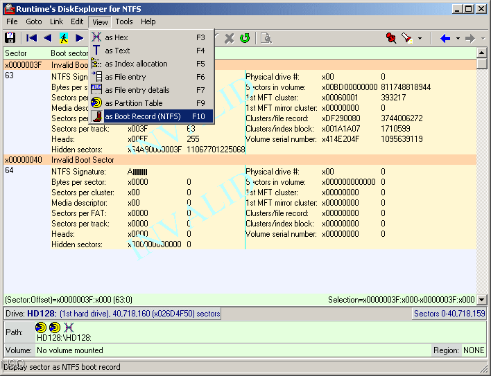 DiskExplorer for NTFS - Screenshot #5
