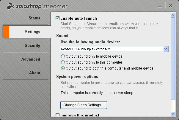Splashtop Streamer - Screenshot #7