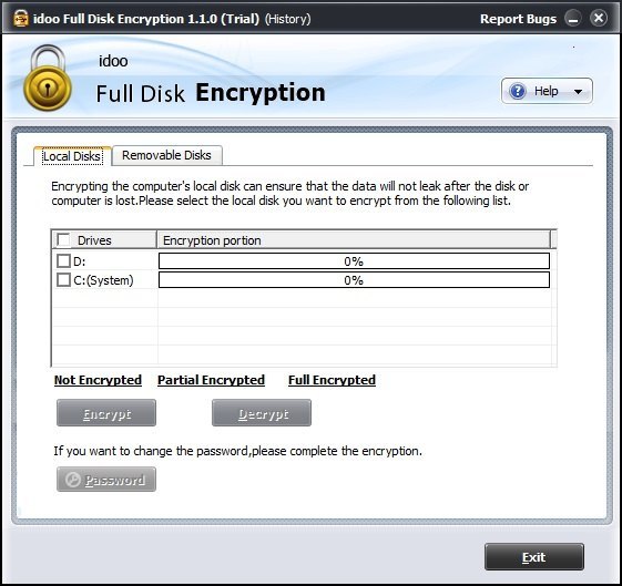 idoo Full Disk Encryption - Screenshot #5