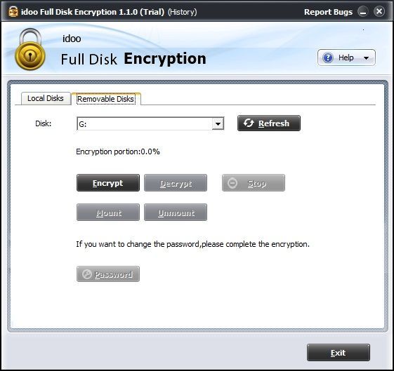 idoo Full Disk Encryption - Screenshot #4