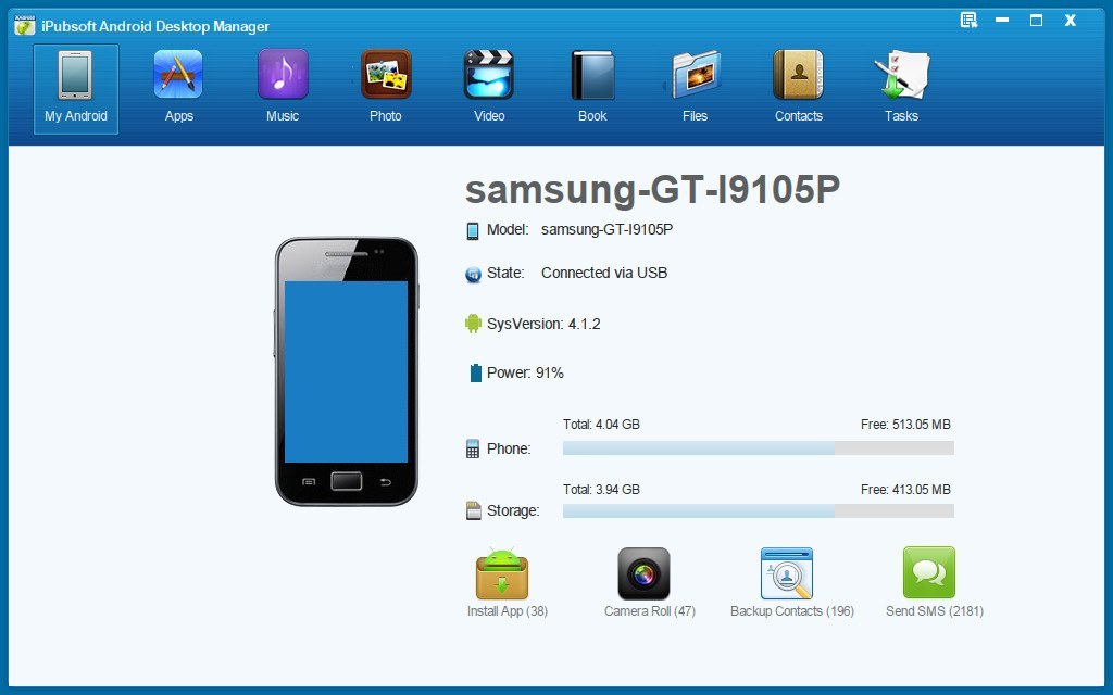 iPubsoft Android Desktop Manager - Screenshot #5