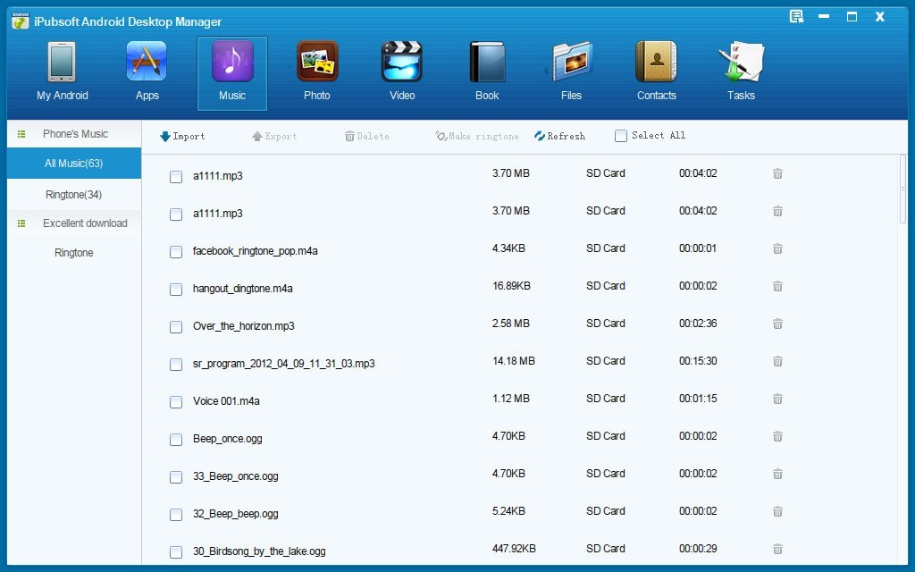 iPubsoft Android Desktop Manager - Screenshot #3
