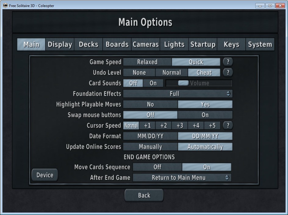 Free Solitaire 3D - Screenshot #3