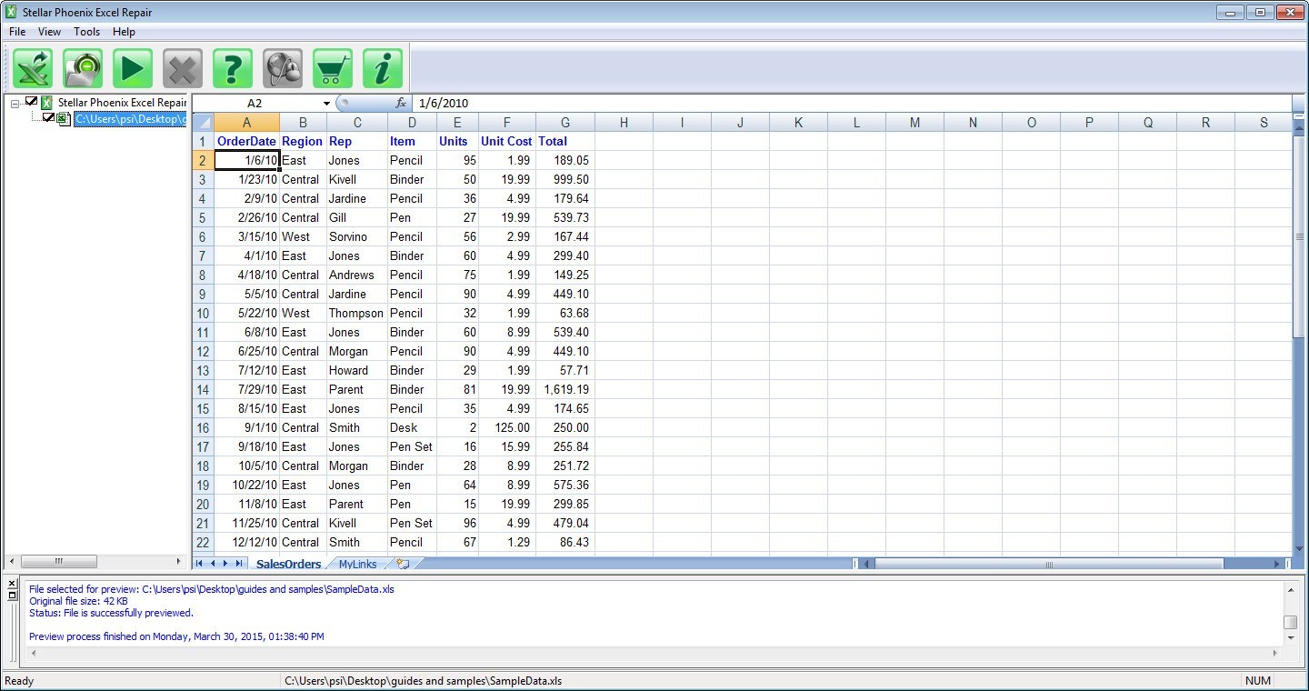 Stellar Repair for Excel 6.0.0.6 for ipod download