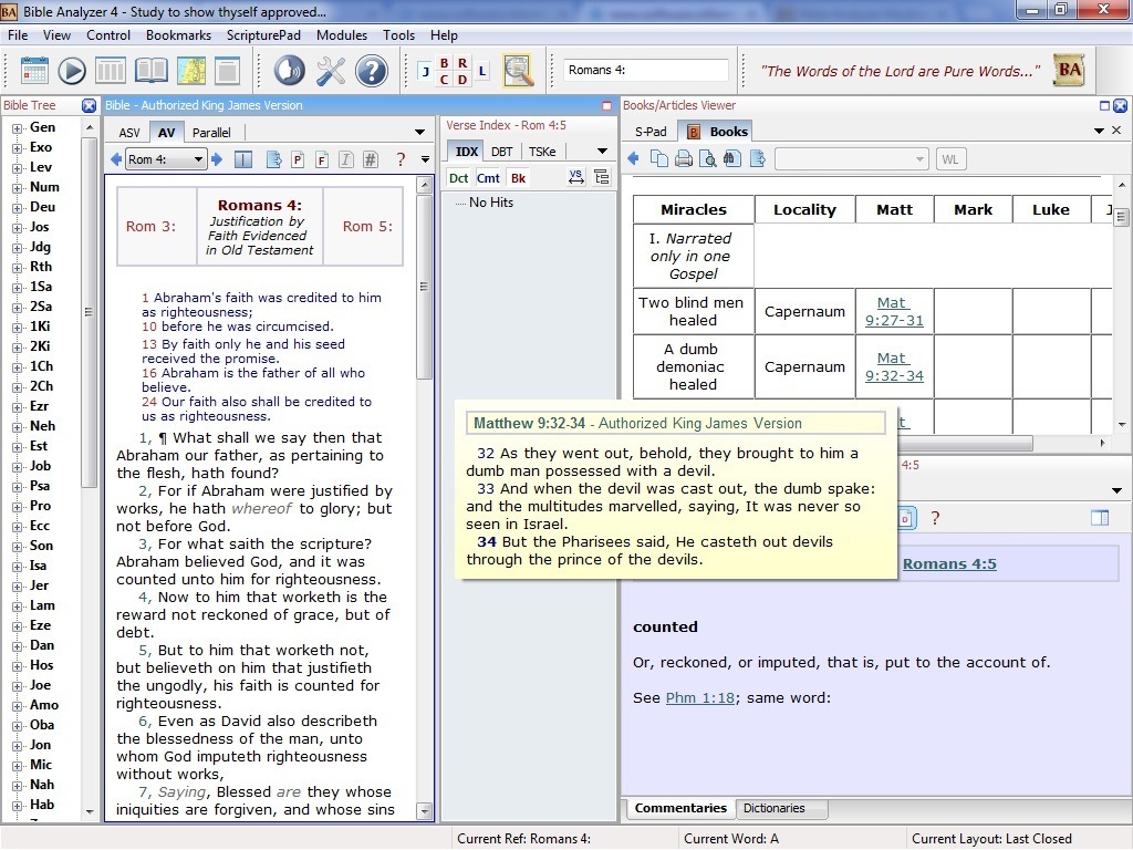 bible analyzer for linux