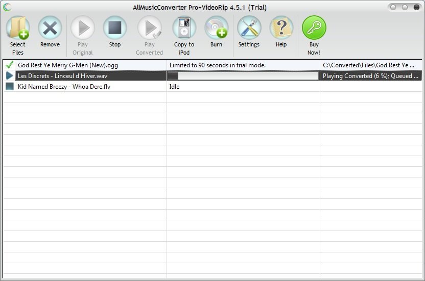 AllMusicConverter - Screenshot #2