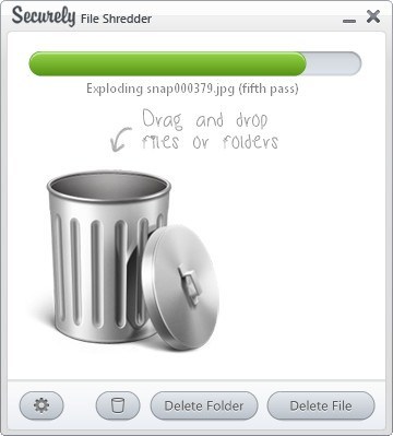 Securely File Shredder - Screenshot #1