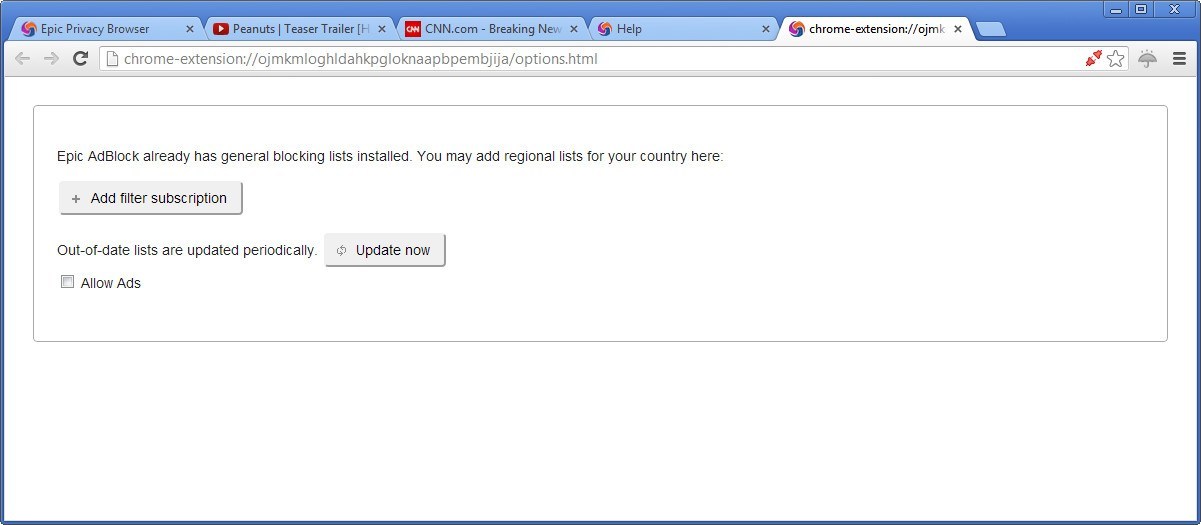 Epic Privacy Browser - Screenshot #8