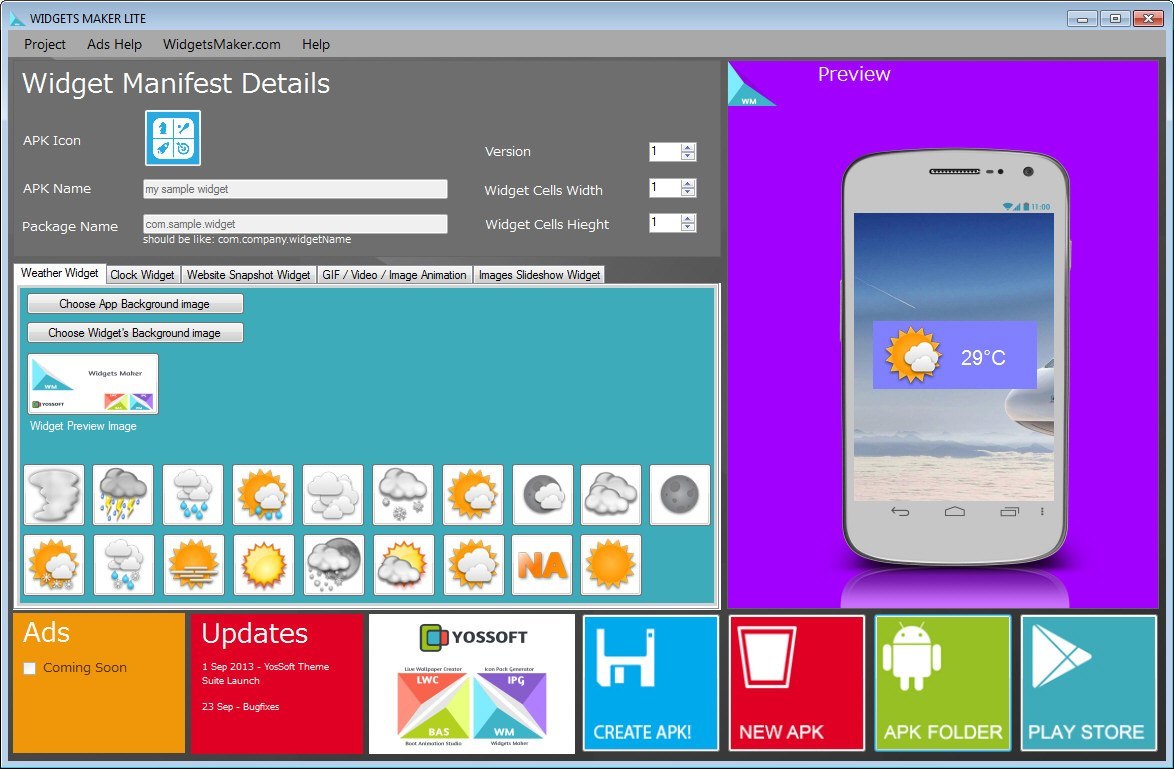 Widgets Maker Lite latest version - Get best Windows software