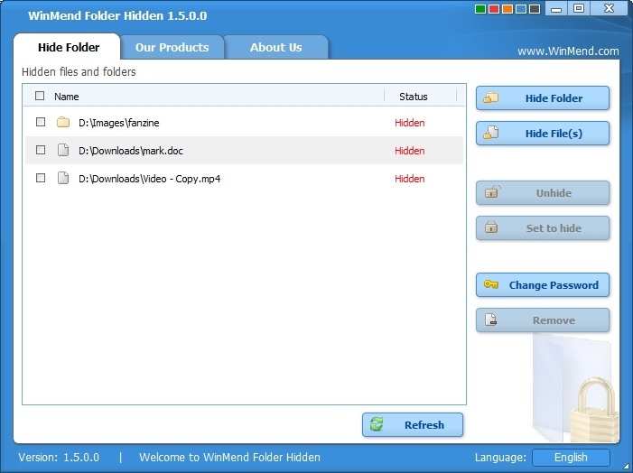 WinMend Folder Hidden - Screenshot #9