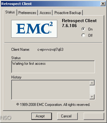 Retrospect Client - Screenshot #8