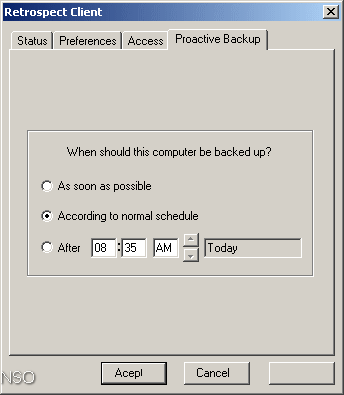 Retrospect Client - Screenshot #5