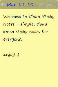 Cloud Sticky Notes - Screenshot #1